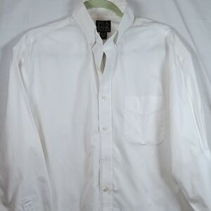Jos. A. Bank Crisp White Dress Shirt Size 15 1/2